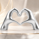 Heart Hands Sculpture